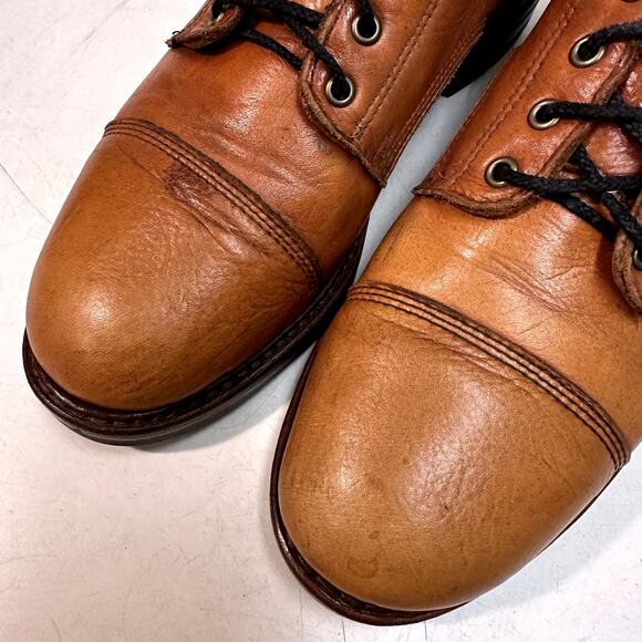 NEW HEELS Rancourt & Co. x Taylor Stitch Moto Boot Brown Made in Maine USA 9.5 D - Picture 7 of 12